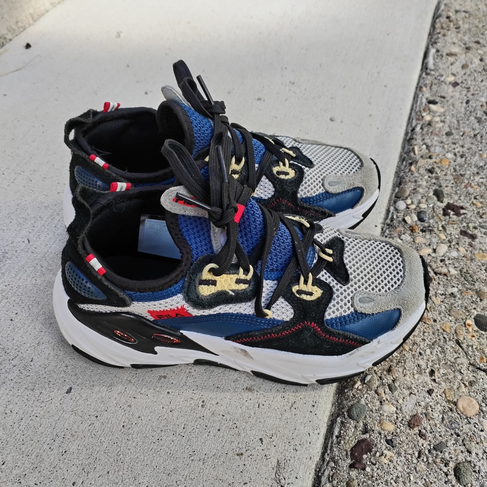 Fila Kids Sneakers in Blue, Gray, and Black